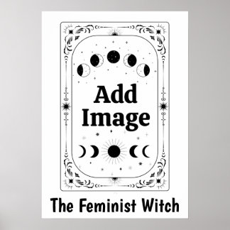 Customise Zodiac Tarot Feminist Gift Witchy Magic Poster