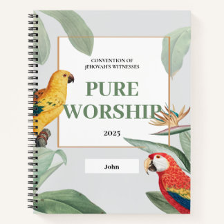Customised 2025 JW convention pure worship  Notebook