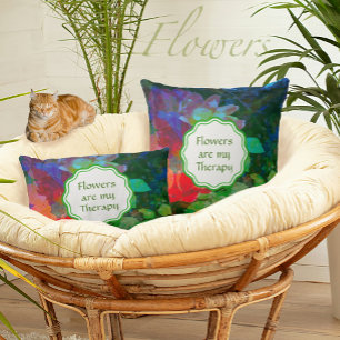 Customised Abstract Rose Garden Cushion