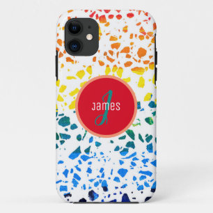 Customised Abstract Terrazzo Colourful Pattern  iPhone 11 Case