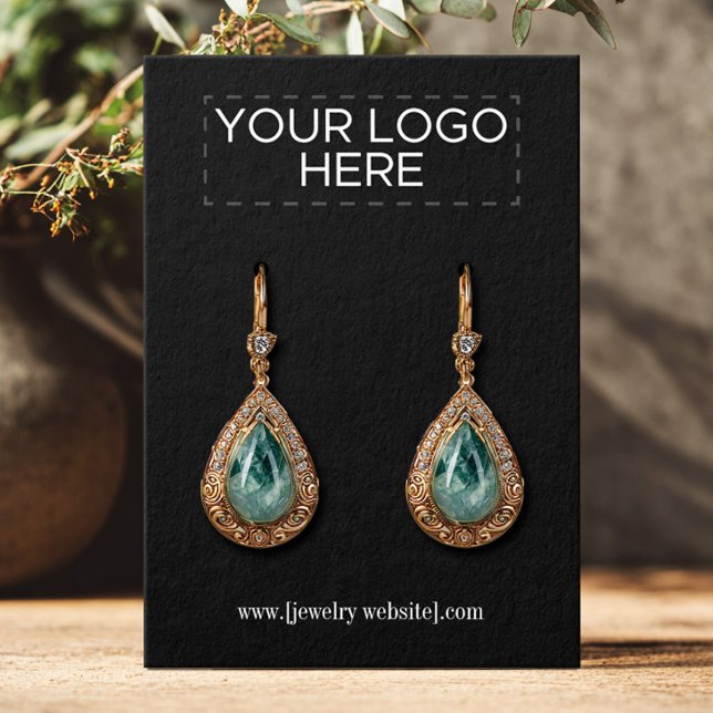Customised Add Your Logo Black Earring Display (Creator Uploaded)