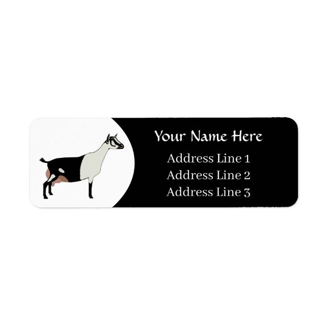 Customised Alpine Dairy Goat Address Label Return Address Label (Front)