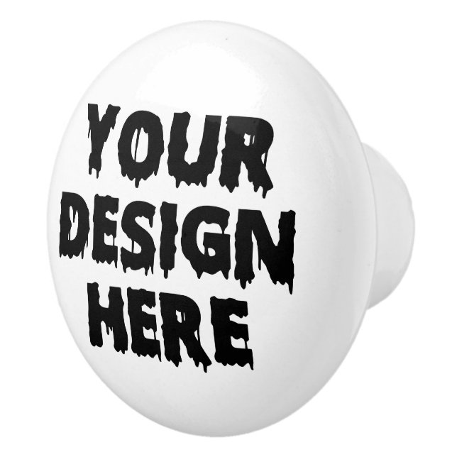 Customised and Personalised Your Image Here Custom Ceramic Knob (Right)