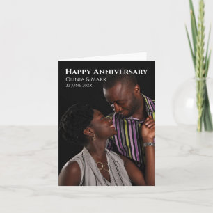 customised Anniversary Script Card