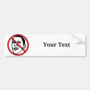 Customised Anti Obama Bumper Sticker