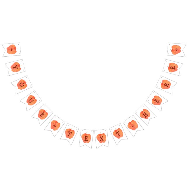 Customised Apple Bunting Bunting (All)