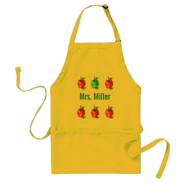 Customised Apples Art Apron (Front)