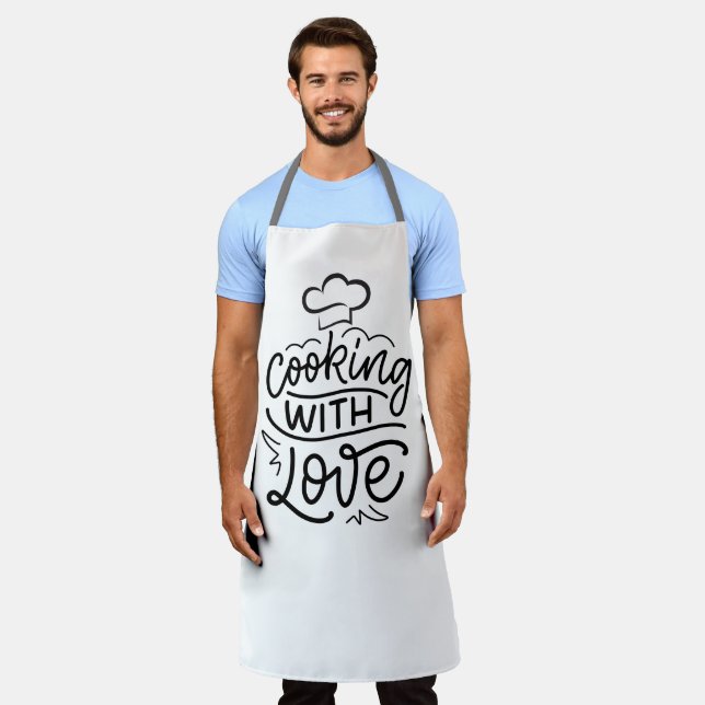 Customised Aprons with Playful Kitchen Quotes (Worn)