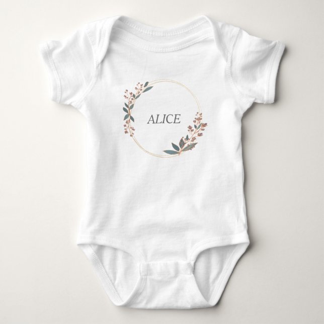 Customised Baby Name Bodysuit (Front)