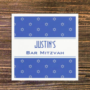Customised Bar Mitvah party napkins