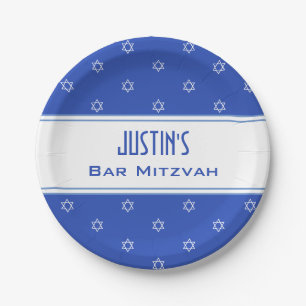 Customised Bar Mitvah party  Paper Plates