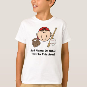 Customised Baseball Player Kids T-shirt