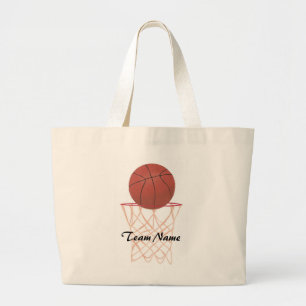 Customised Basketball Team Name canvas bags