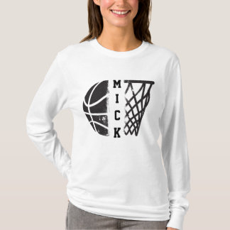 Customised Basketball with Your Name or Team  T-Shirt
