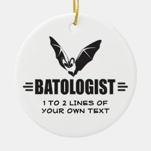 Customised Bat Ceramic Ornament