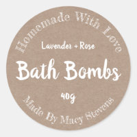 Customised Bath Bomb Label