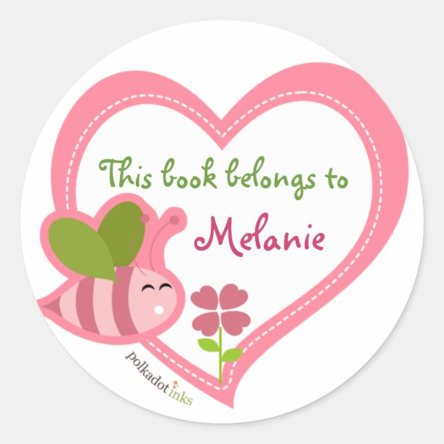 Customised*Bee Stickers Book (Front)