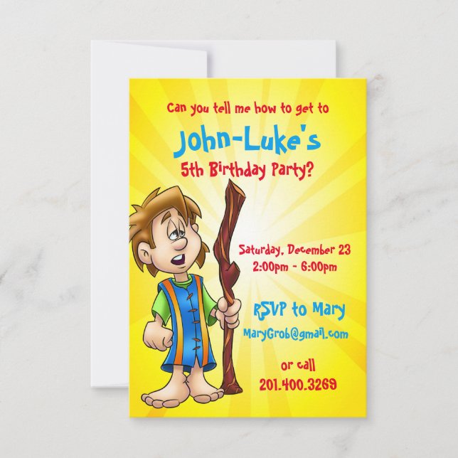 customised birthday card for boy (Front)