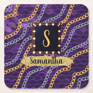 Customised Birthday Gift For Wife, Friend, Sister Square Paper Coaster