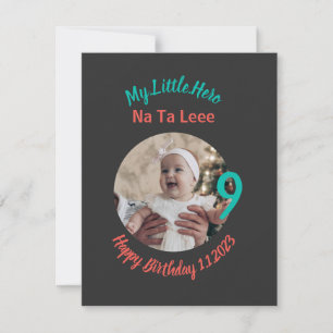 Customised Birthday name with photo