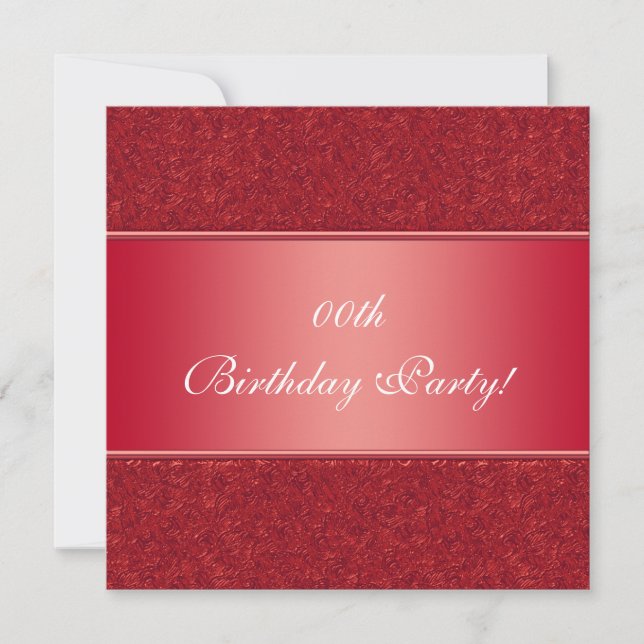 Customised Birthday Party Invitations (Front)