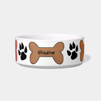 Customised Biscuits and Bones Dog Bowl
