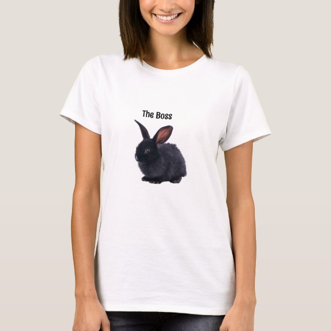 Customised Black Rabbit Shirt (Front)