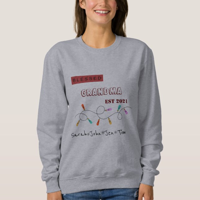 Customised Blessed grandma  Sweatshirt (Front)