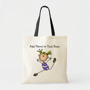 Customised Blonde Girl Gymnast  Tote  Bag