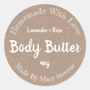 Customised Body Butter Label
