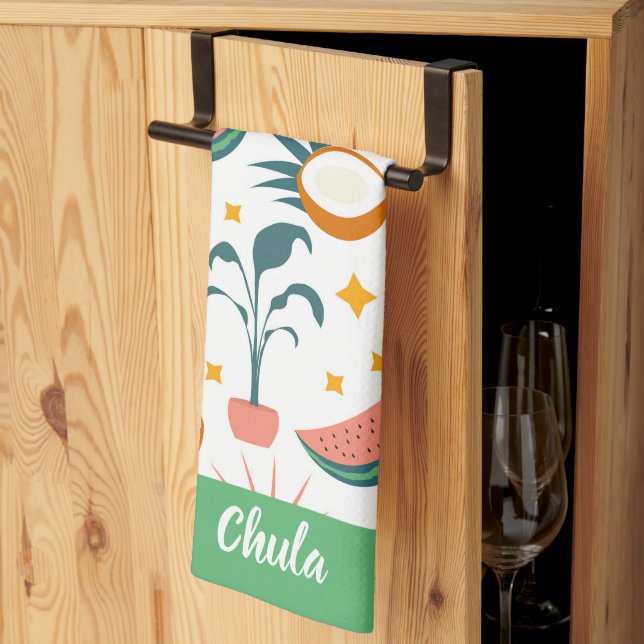 Customised Boho Style Kitchen Towels (Thirds Fold)