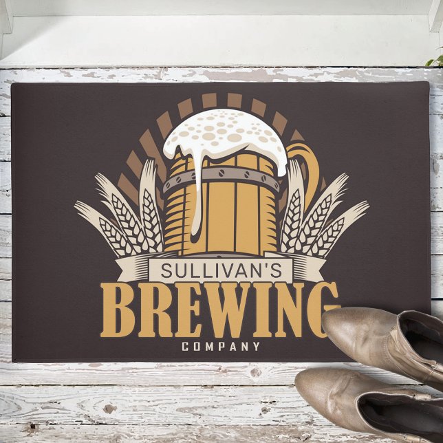 Customised Brewery Craft Beer Brewing Company Bar Doormat (Creator Uploaded)