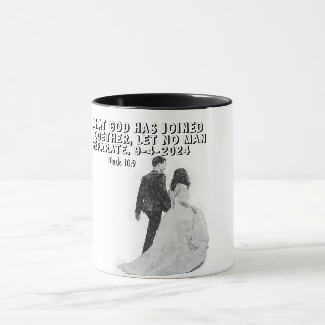 Customised Bride's Keepsake With Bible Verse Mug (Center)