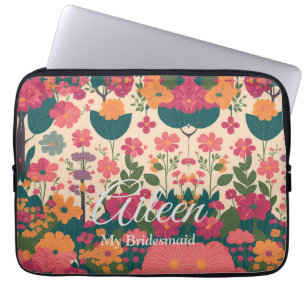 Customised Bridesmaid Gift Idea Laptop Sleeve