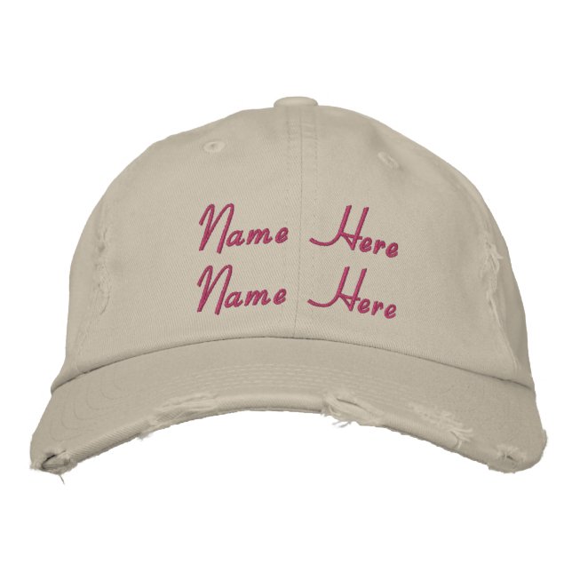 Customised Business   Embroidered Baseball Cap (Front)