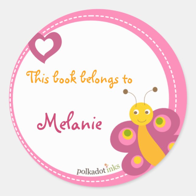 Customised*Butterfly Stickers Book (Front)