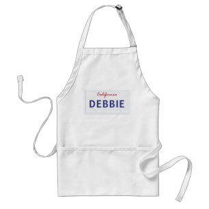 Customised California License Plate Standard Apron