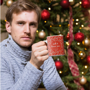 Customised Candy Cane Christmas Mug