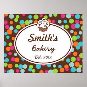 Customised Candy Sprinkles Bakery Sign Art  Print