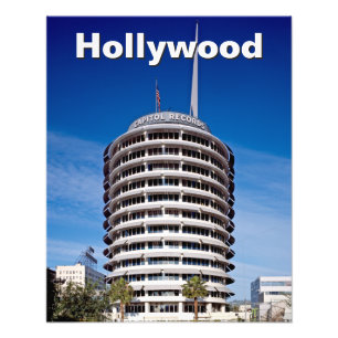 Customised Capitol Records Hollywood Photo Print