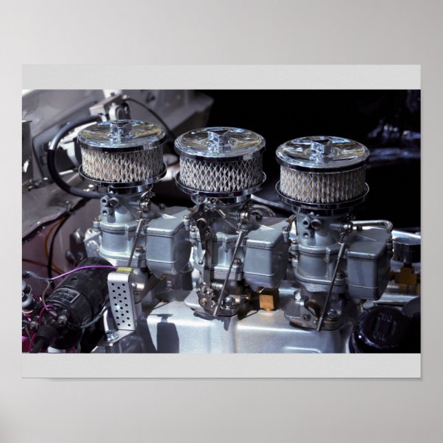 Customised Car Engine Poster (Front)