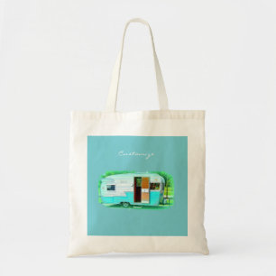 Customised caravan Vintage camper Tote Bag