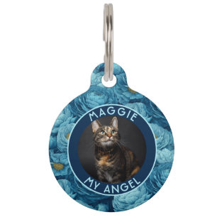 Customised Cat Mum Gift Ranunculus Pet Tag