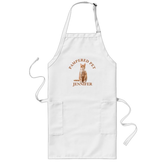 Customised  Cat Pet Groomer Apron (Front)