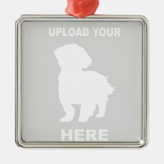Customised Cavachon Ornament, Pet Photo Metal Ornament