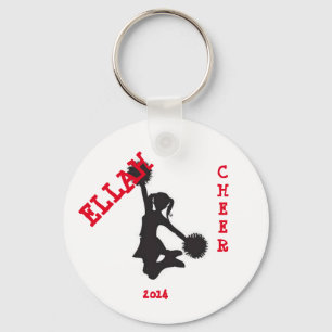 Customised cheer button key ring