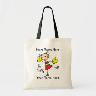 Customised Cheerleader Go Team Tote Bag