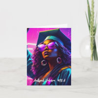Customised Chic African-American Woman Graduation