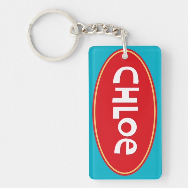 Customised "Chloe" Key Ring (Front)