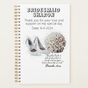 Customised Christian Faith Bridesmaid Gift  Planner